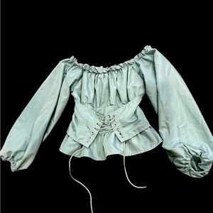 SHEIN off shoulder medium corset top